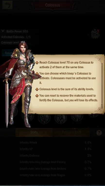 Colossus rules: reach level 70 to activate two at the same time