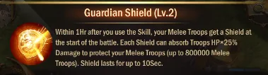 Athena's Guardian Shield skill description