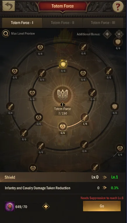 Totem Force Shield node