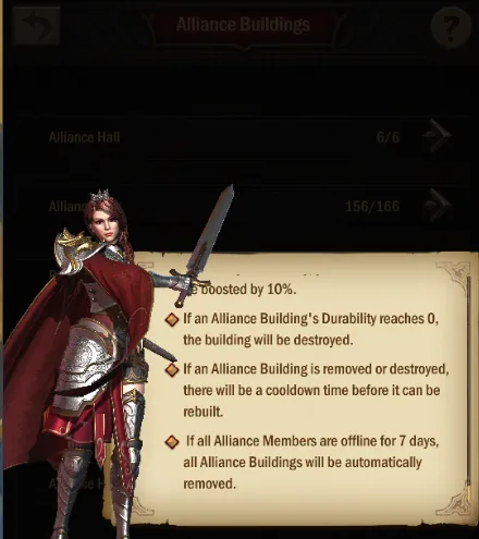 Alliance buildings rules