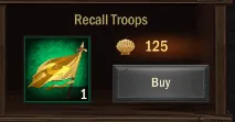 Recall Troops for 125 shells