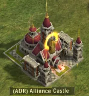 Alliance Castle building on the map
