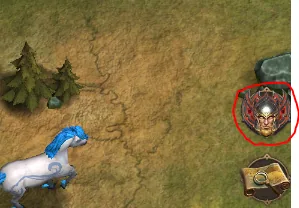 Lord icon on the world map circled
