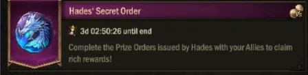 Hades' Secret Order event banner